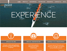 Tablet Screenshot of onpointmedicalsolutions.com